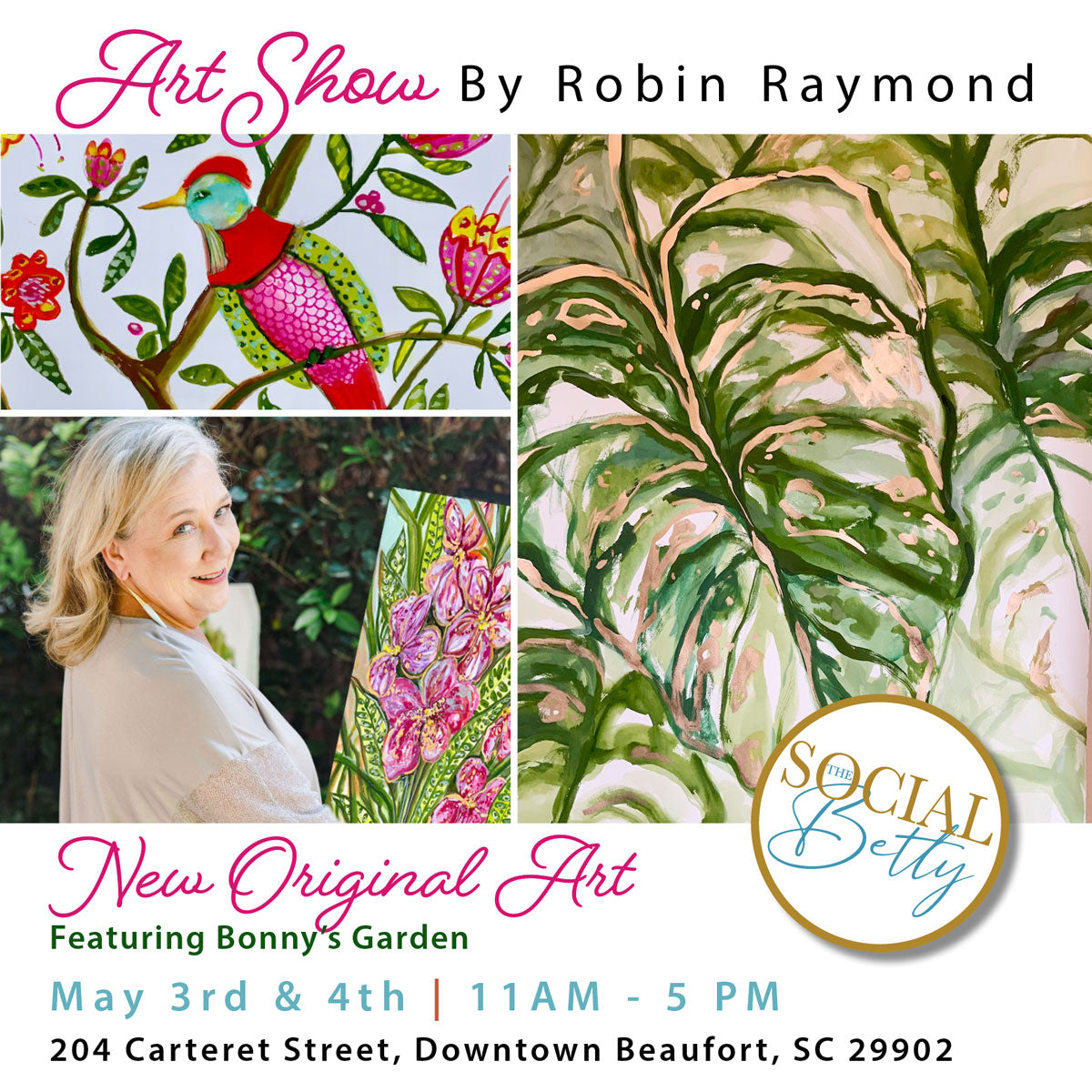 You are invited to an Art Show by Robin Raymond