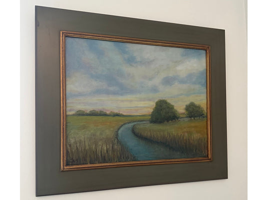 Marsh with Creek Scene Painting